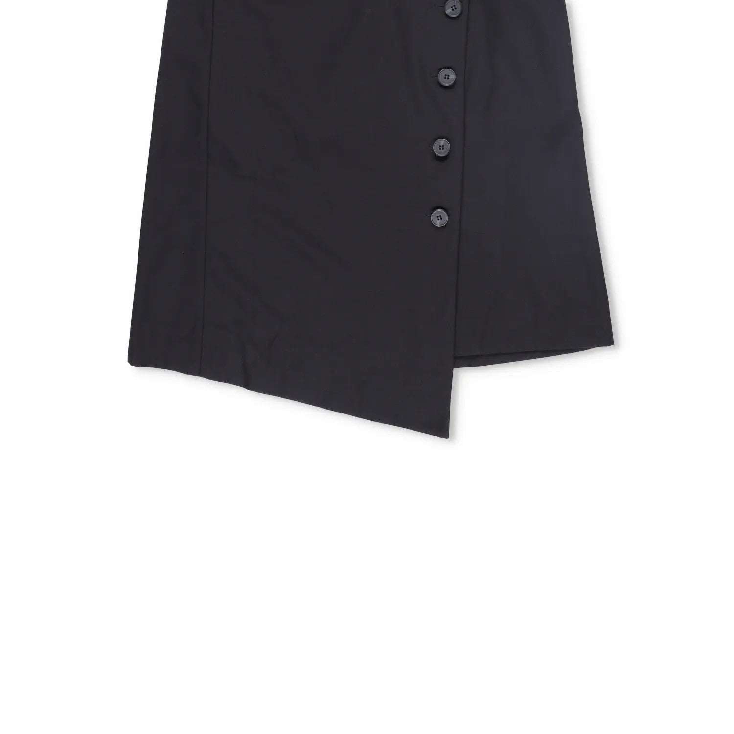 LOW CLASSIC Womens Midi Skirt Button Accents Black Twill Fabric Size S RRP 350 — View 4