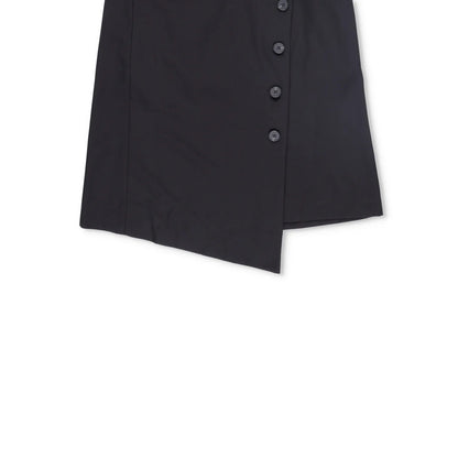 LOW CLASSIC Womens Midi Skirt Button Accents Black Twill Fabric Size S RRP 350 — View 4