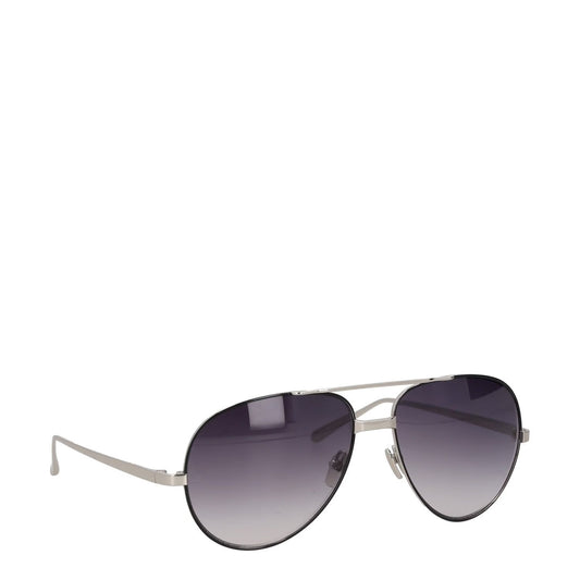 LINDA FARROW Womens Sunglasses Silver Metal Frame Gradient Lens One Size RRP 300