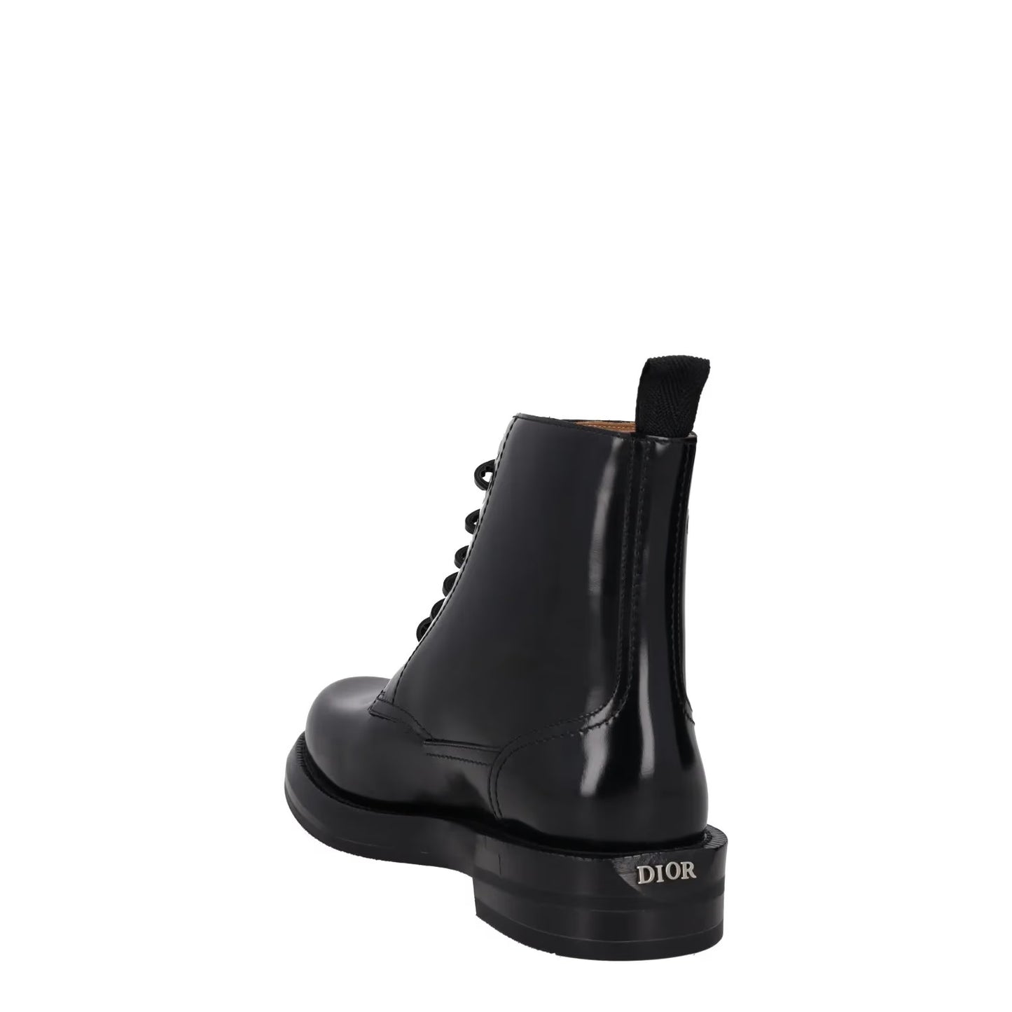 DIOR HOMME Mens Carlo Combat Boots Patent Leather Black Lace Up UK 6 RRP 1150 — View 5
