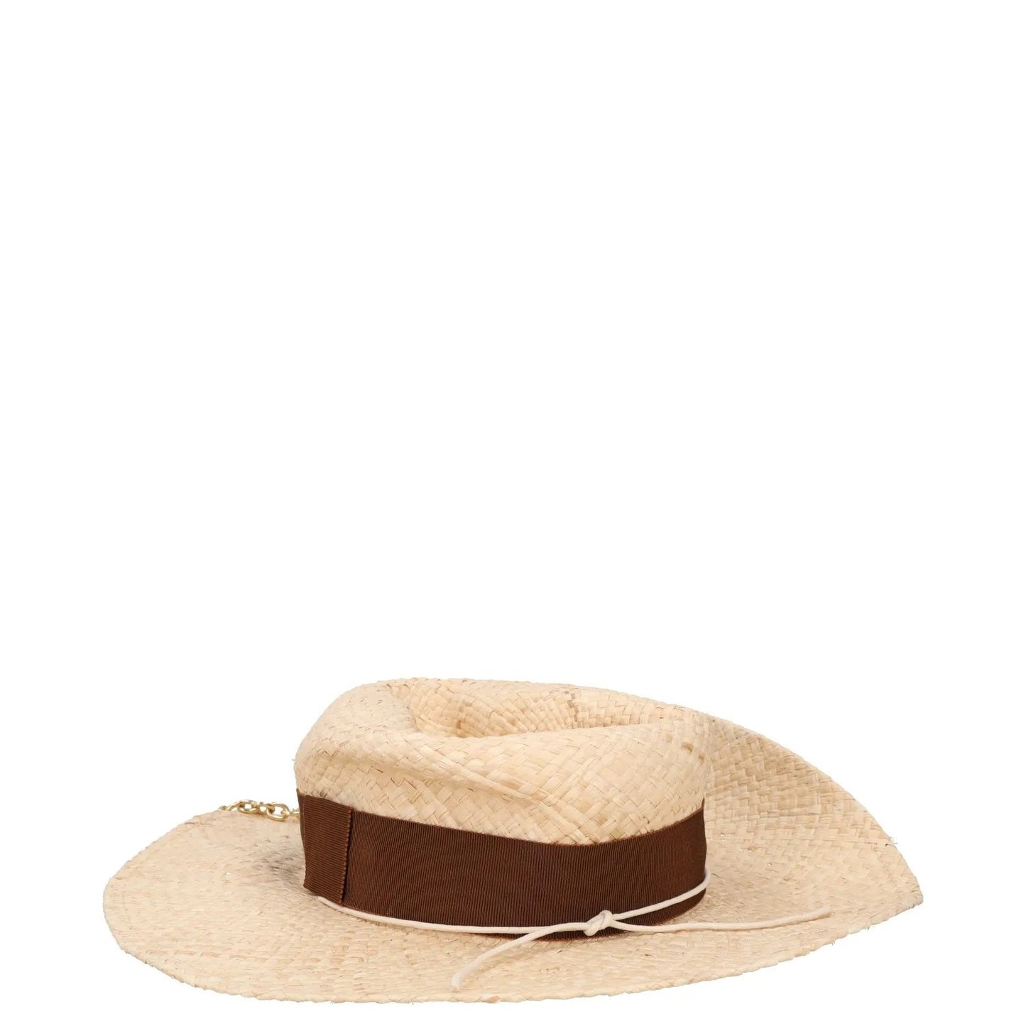 RUSLAN BAGINSKIY Womens Straw Fedora Hat Beige Neutrals Size S RRP 345 — View 4
