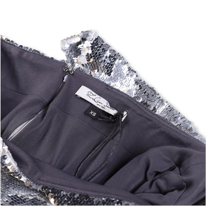 LAQUAN SMITH Womens Maxi Skirt Metallic High Rise Long Satin Size XS RRP 1115 — View 7