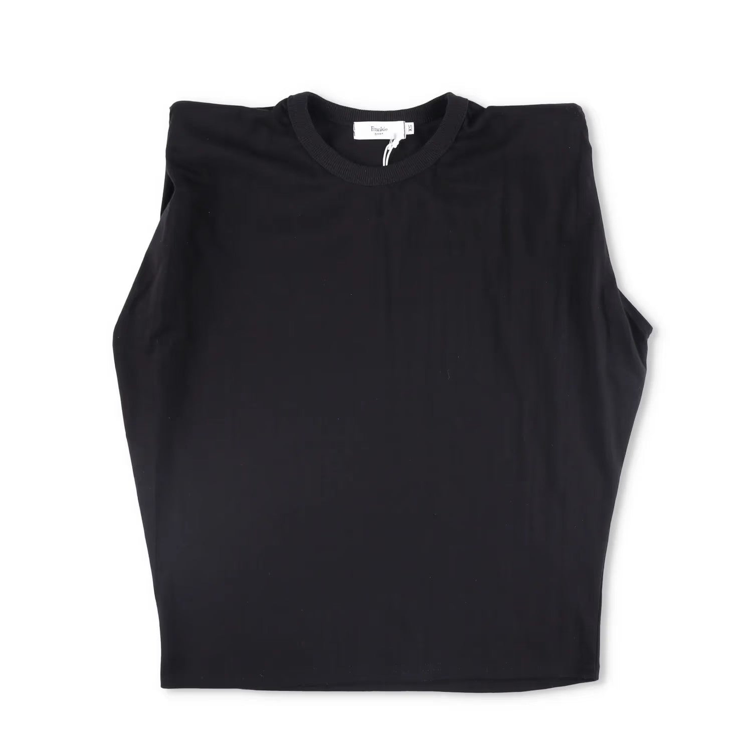 FRANKIE SHOP Womens Top Cotton Black Sleeveless Crew Neck Size XS RRP 125 — View 7