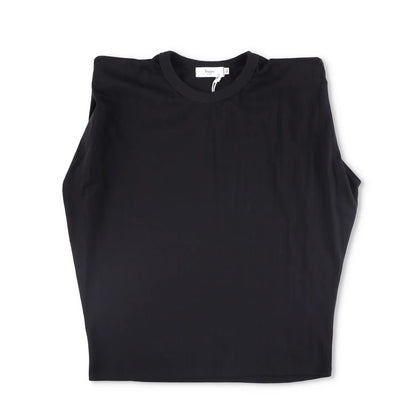 FRANKIE SHOP Womens Top Cotton Black Sleeveless Crew Neck Size XS RRP 125 — View 7