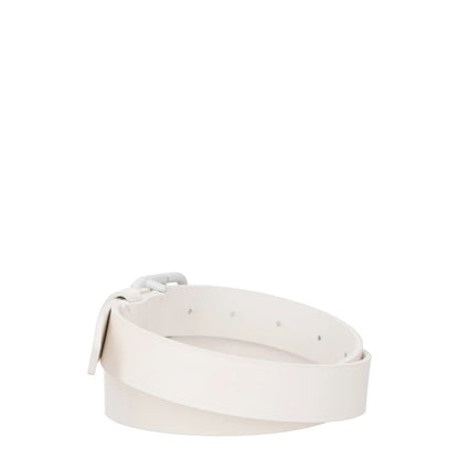 BALENCIAGA Womens Belt White Leather White Buckle Regular Width Size 85 RRP 360 — View 3