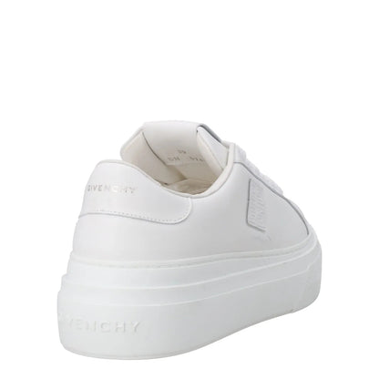 GIVENCHY Womens City Lace-Up Sneakers Leather Low Tops White  UK 5 RRP 625 — View 6
