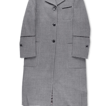 SALVATORE FERRAGAMO Womens Overcoat Knee Length Grey Collared Size 42 RRP 4045 — View 4