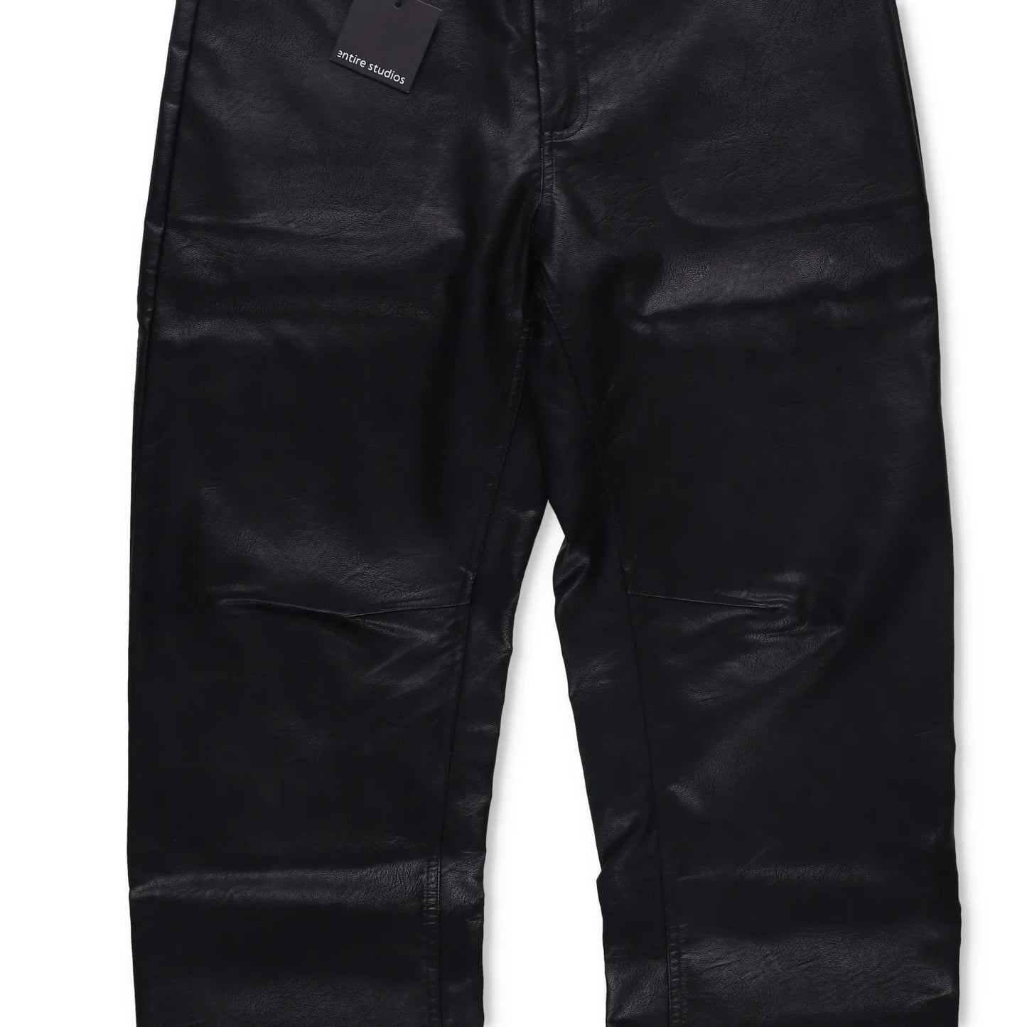 ENTIRE STUDIOS Mens Wet Pants Faux Leather Black 5 Pocket Zip Size S RRP 175.3 — View 14