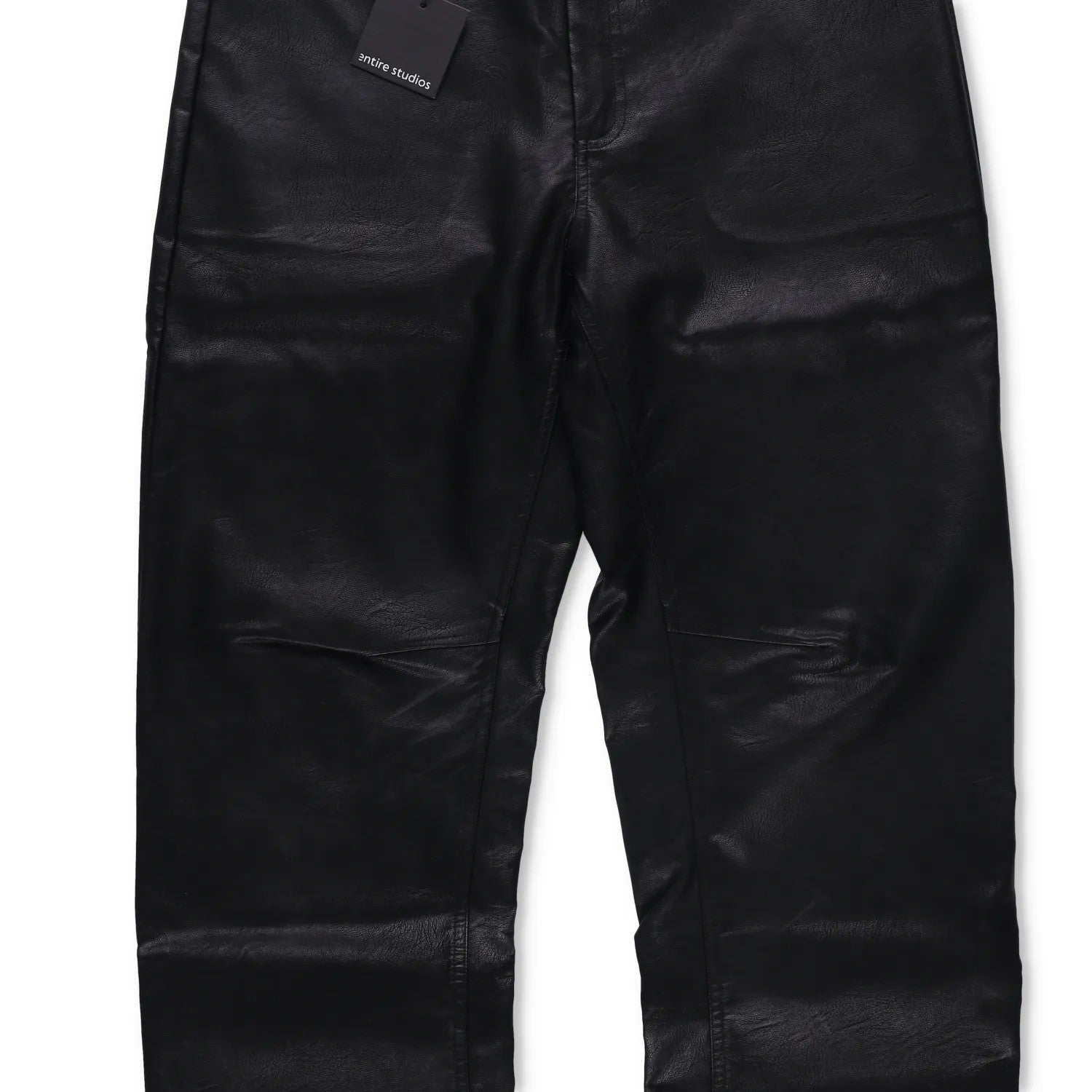 ENTIRE STUDIOS Mens Wet Pants Faux Leather Black 5 Pocket Zip Size S RRP 175.3 — View 14