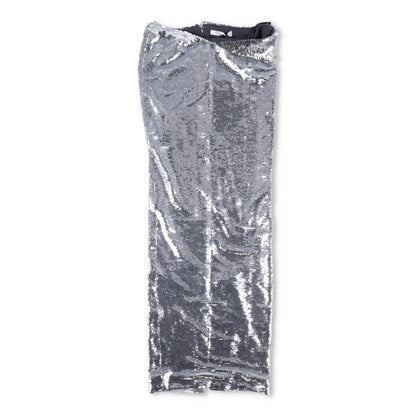 LAQUAN SMITH Womens Maxi Skirt Metallic High Rise Long Satin Size XS RRP 1115 — View 2