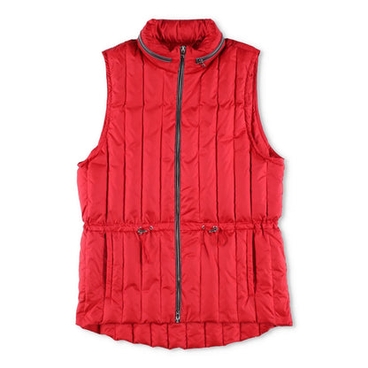 IENKI IENKI Womens Quilted Gilet Nylon Red Zip Sleeveless Size NIA RRP 300