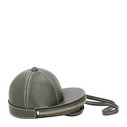 J.W. ANDERSON Womens Nano Cap Crossbody Bag Leather Army Green Size S RRP 295 — View 7