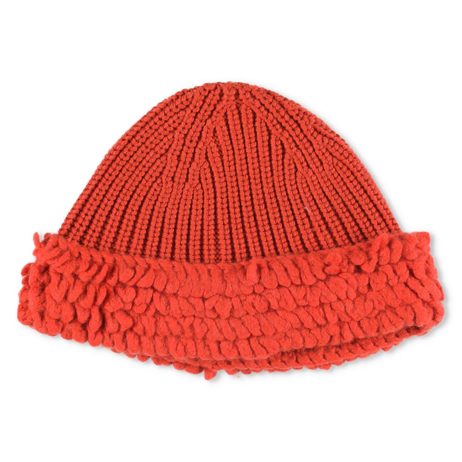 MONCLER GENIUS X Salehe Bembury Womens Beanie Hat Orange Knit Detail OS RRP 280