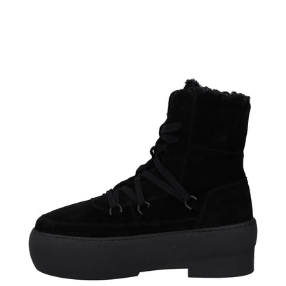 GIABORGHINI Womens Boot Black Leather Platform Heel Lace Up Faux Fur UK 7 RRP375 — View 4