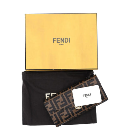 FENDI Womens Wallet On A Chain Bag Brown Leather Logo Size XS RRP 1200 — View 7