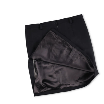 VETEMENTS Womens Knee Length Skirt Black Wool Button Closure Size M RRP 350 — View 3