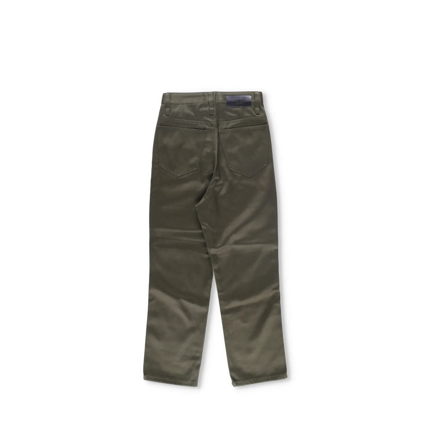 AMI Mens Trousers Green Mid Rise Straigh Leg Slash Pockets Cotton Size 27 RRP225 — View 11