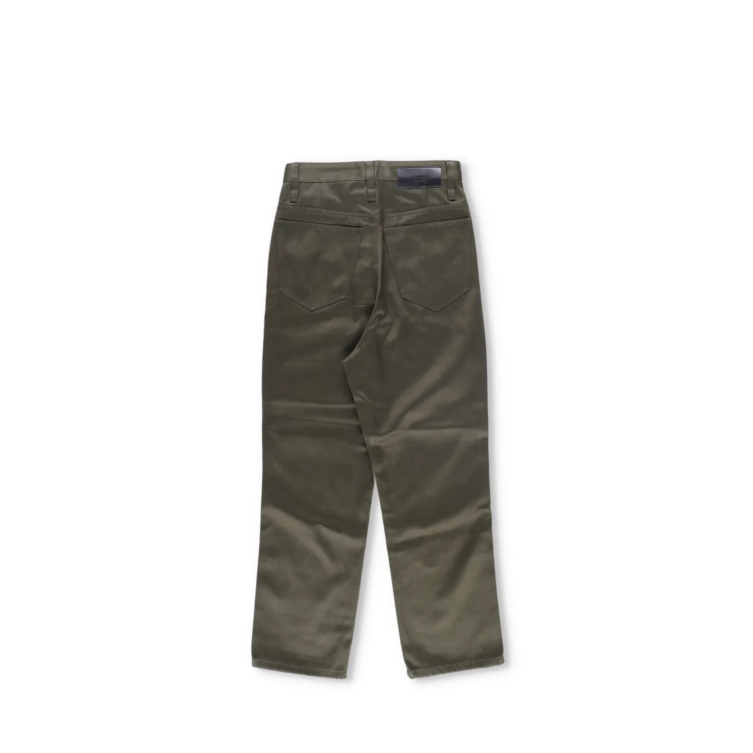 AMI Mens Trousers Green Mid Rise Straigh Leg Slash Pockets Cotton Size 27 RRP225 — View 11