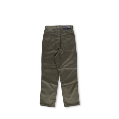 AMI Mens Trousers Green Mid Rise Straigh Leg Slash Pockets Cotton Size 27 RRP225 — View 11