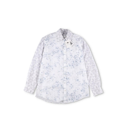 MARINE SERRE Mens Shirt Recycled Cotton White Floral Pattern Size S RRP 200 — View 5