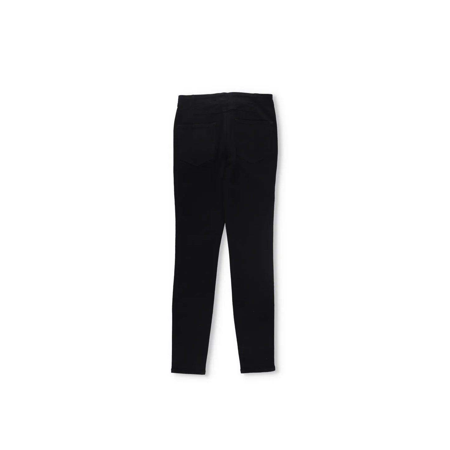 FRAME Womens Trousers Mid Rise Lace Up Skinny Black Cotton Blend Size 28 RRP 150 — View 6