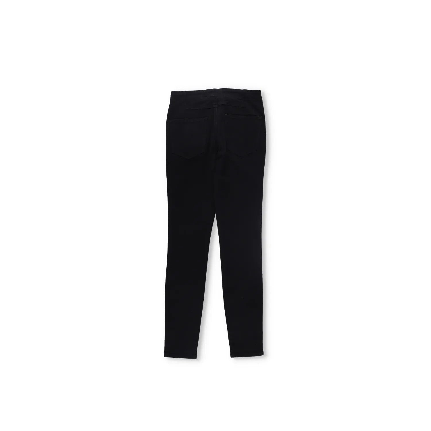 FRAME Womens Trousers Mid Rise Lace Up Skinny Black Cotton Blend Size 28 RRP 150 — View 6