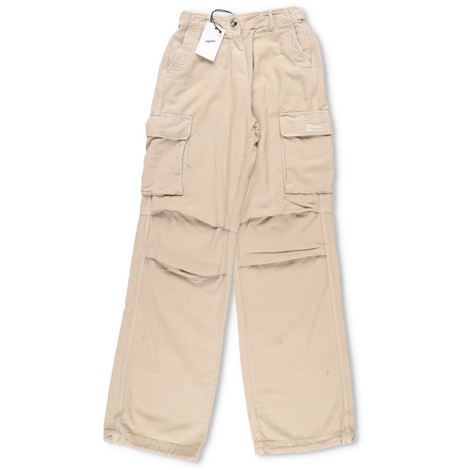 COPERNI Womens Canvas Wide Leg Cargo Pants Relaxed Fit Neutrals 34 RRP 810 — View 10