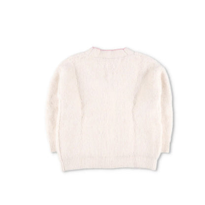 B + AB Womens Jumper Cardigan V-Neck Button Knit Pink Edge Size S RRP 350 — View 7