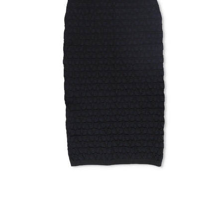 VALENTINO Womens Knit Midi Dress Black Round Neck Half Sleeve Large RRP 1850 — View 6