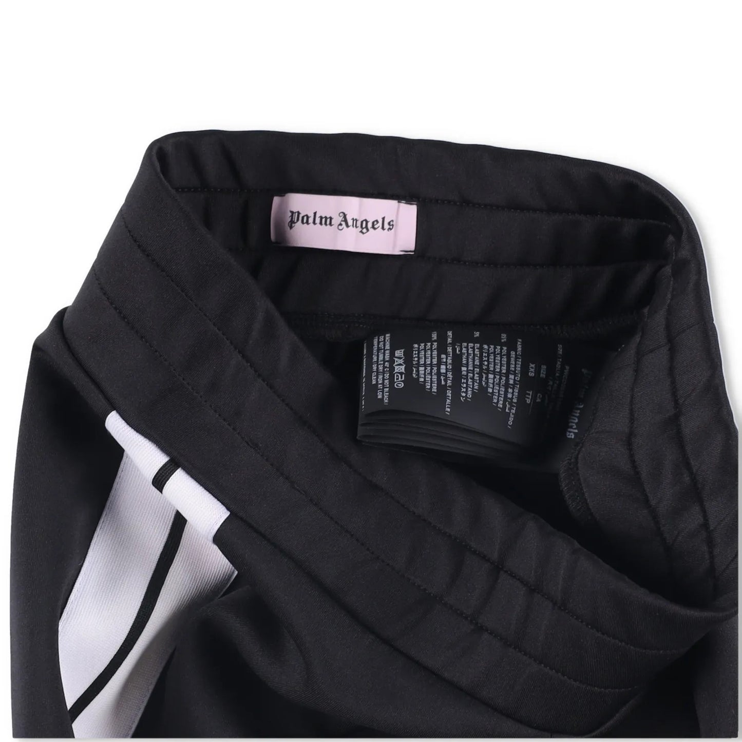 PALM ANGELS Womens Sweatpants Black White Striped Slim Tapered Poly XS RRP 200 — View 6