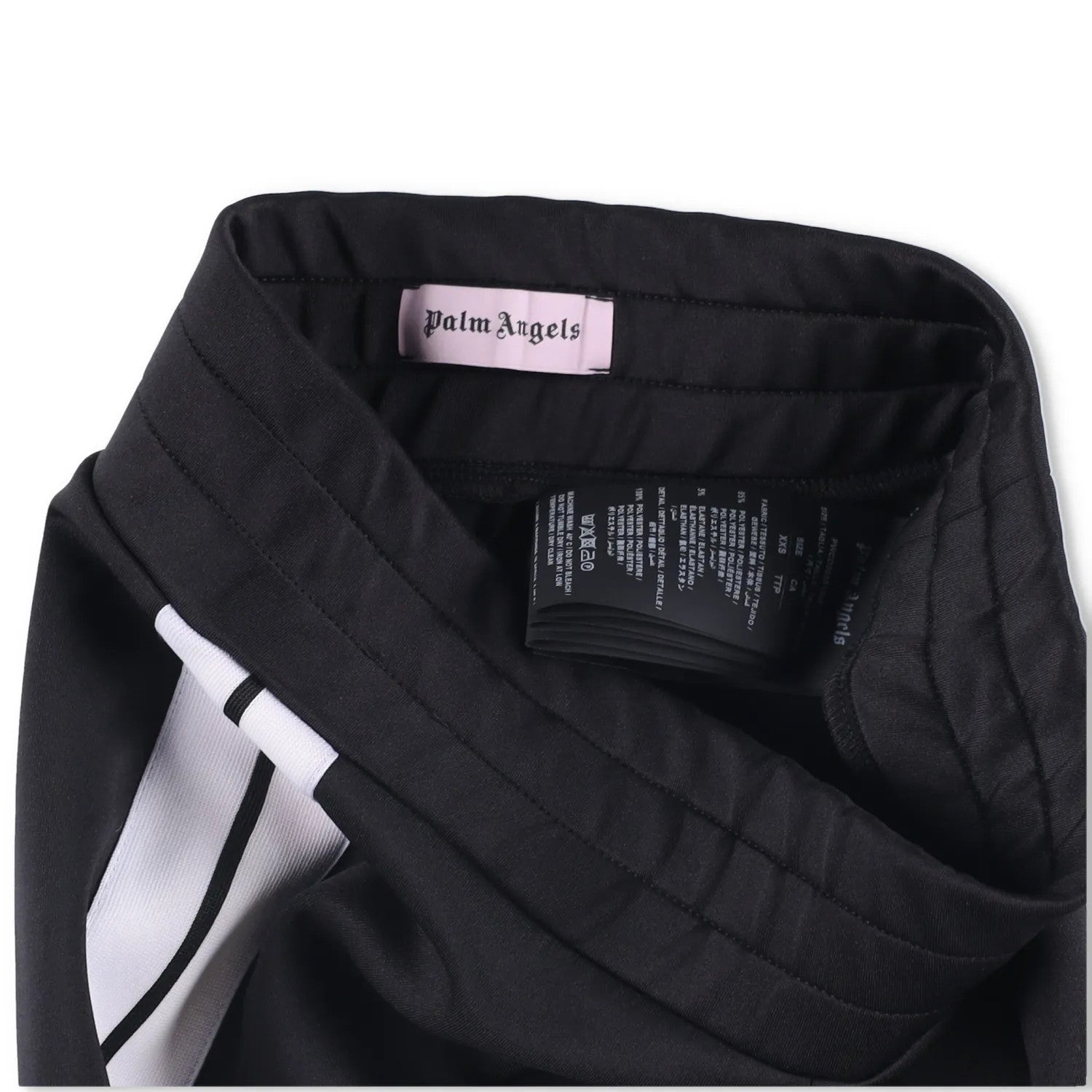 PALM ANGELS Womens Sweatpants Black White Striped Slim Tapered Poly XS RRP 200 — View 6