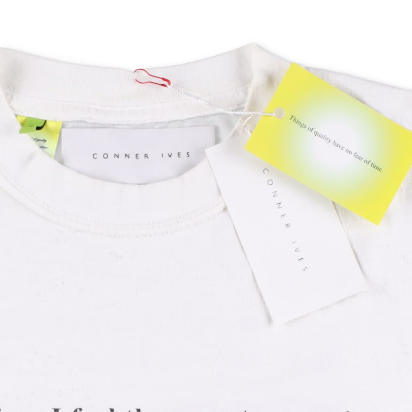 CONNER IVES Mens T-Shirt Mixed Vintage Fibre White Logo Short Sleeve S RRP 145 — View 5