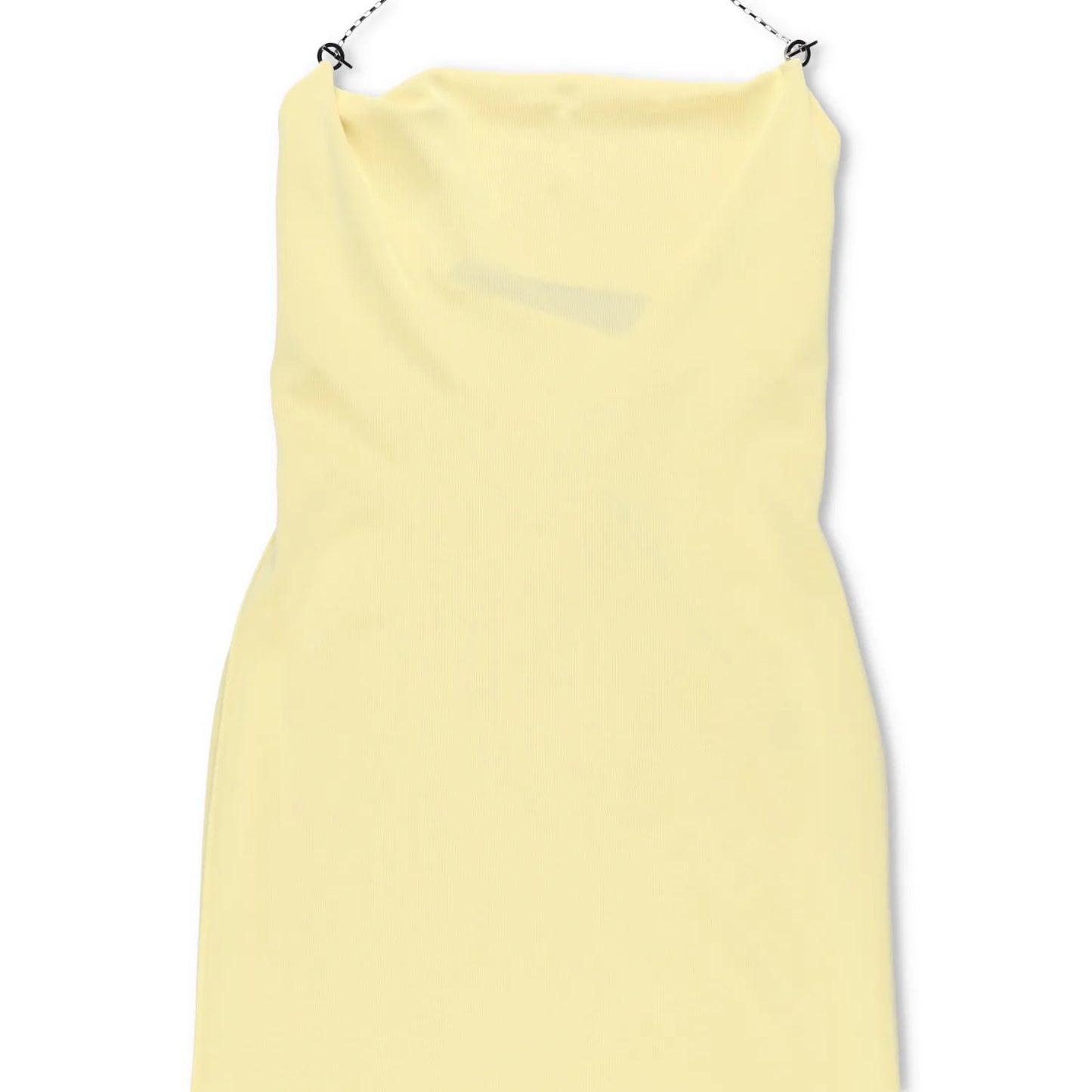 BOTTEGA VENETA Womens Dress Sleeveless Knee Length Yellow Chain Strap M RRP 1970 — View 3