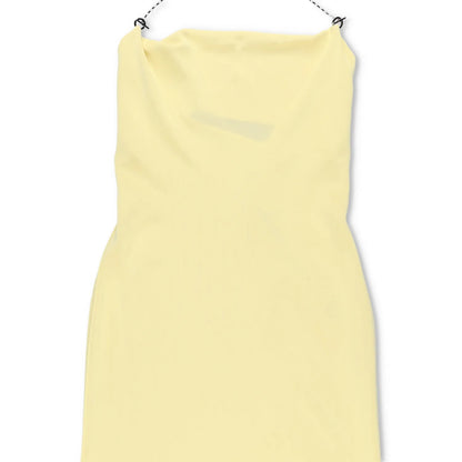 BOTTEGA VENETA Womens Dress Sleeveless Knee Length Yellow Chain Strap M RRP 1970 — View 3
