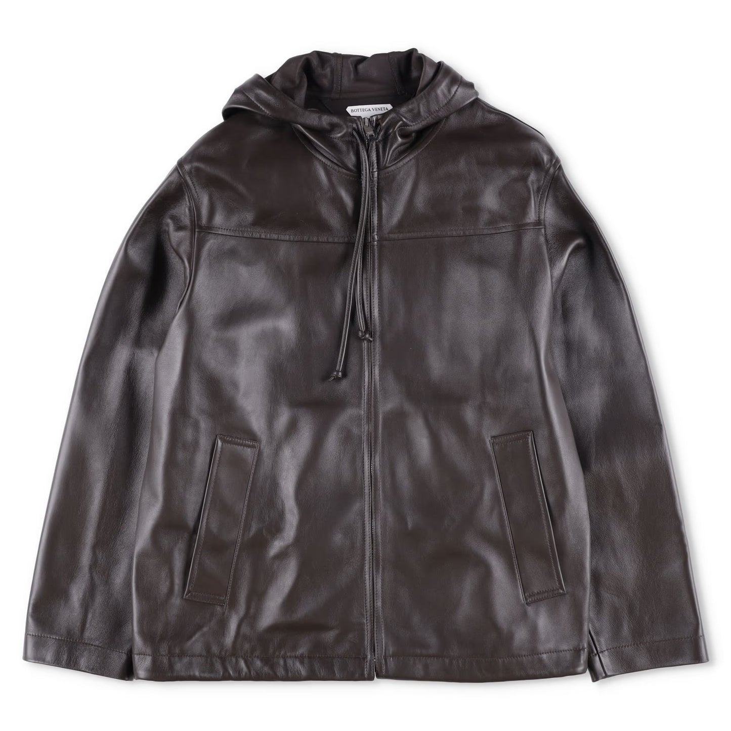 BOTTEGA VENETA Womens Blouson Medium Weight Nappa Coat Jacket Green L RRP 3882
