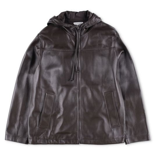 BOTTEGA VENETA Womens Blouson Medium Weight Nappa Coat Jacket Green L RRP 3882