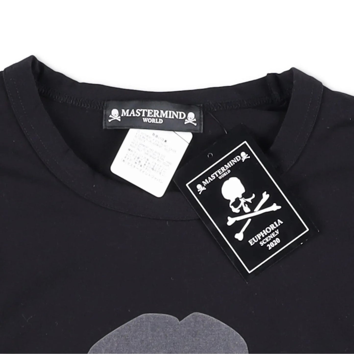 MASTERMIND Mens Jumper Cotton Black Large Print Logo Crew Neck Size L RRP 750 — View 6