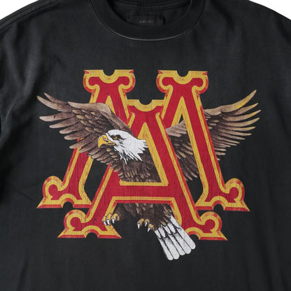 AMIRI Mens Vintage Ma Eagle Print Oversized Short Sleeve T-Shirt Black S RRP 690 — View 7