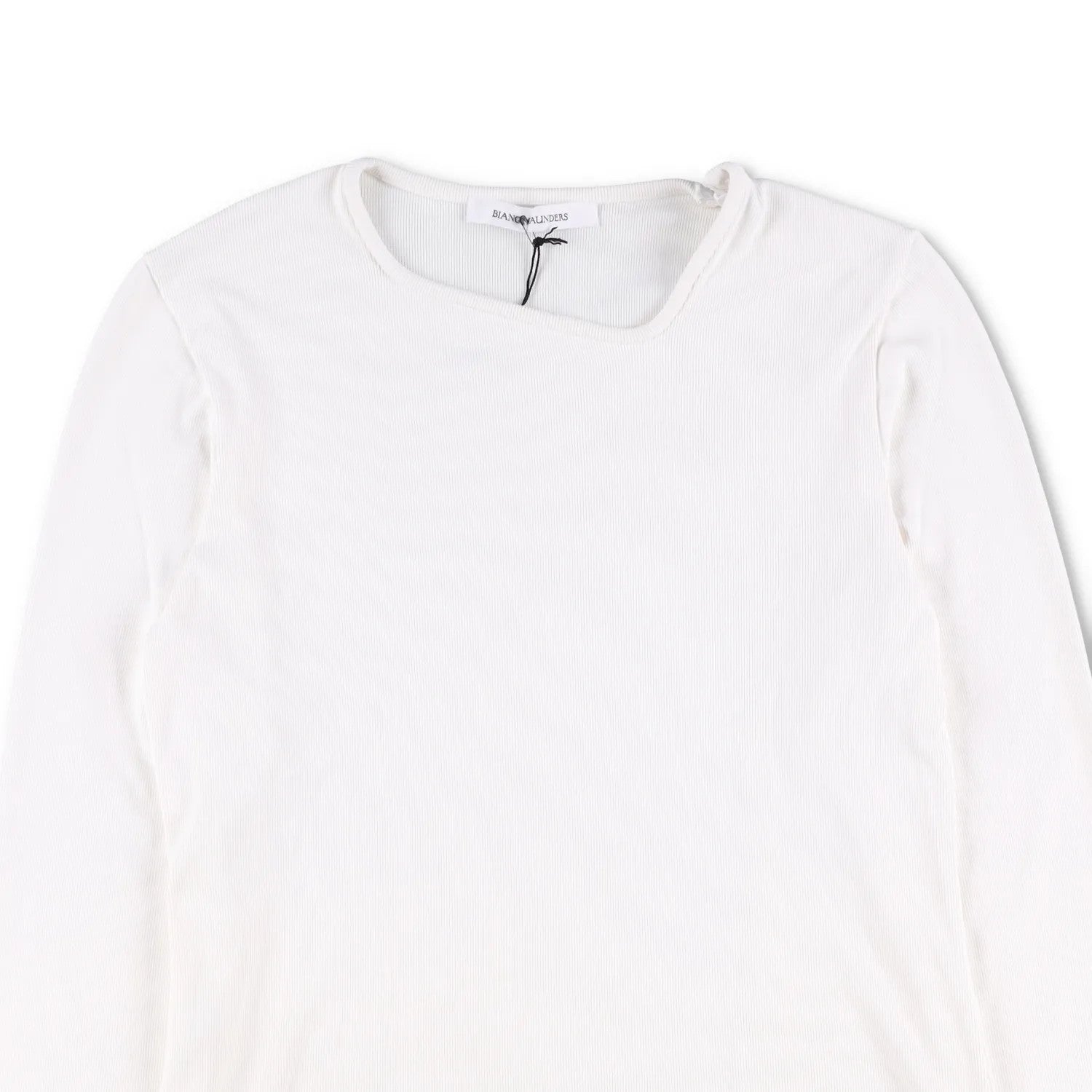 BIANCA SAUNDERS Mens Jumper Knit Y Neck Long Sleeve White Size M RRP 320 — View 2