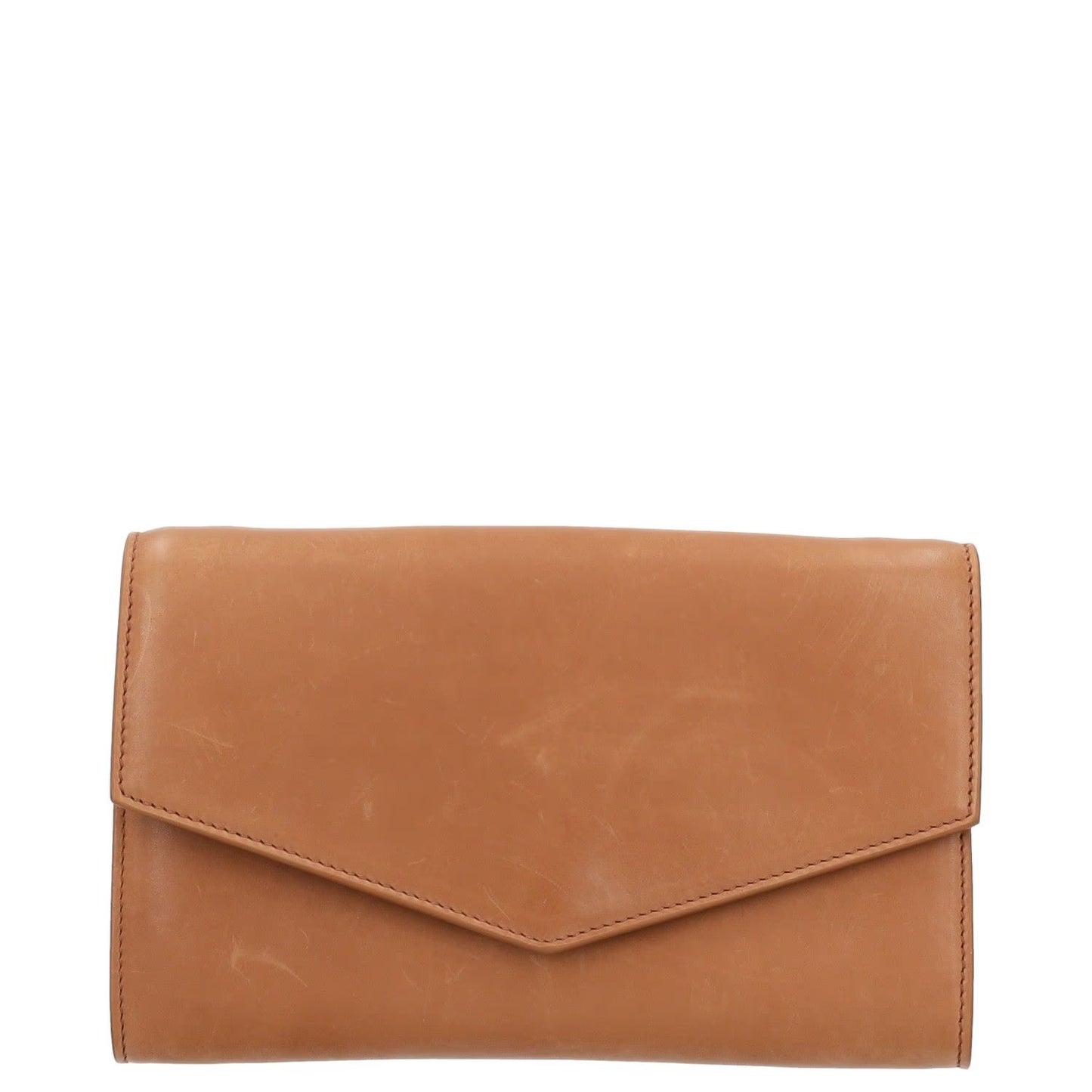 THE ROW Womens Envelope Wallet Brown Leather Folding One Size RRP 1290