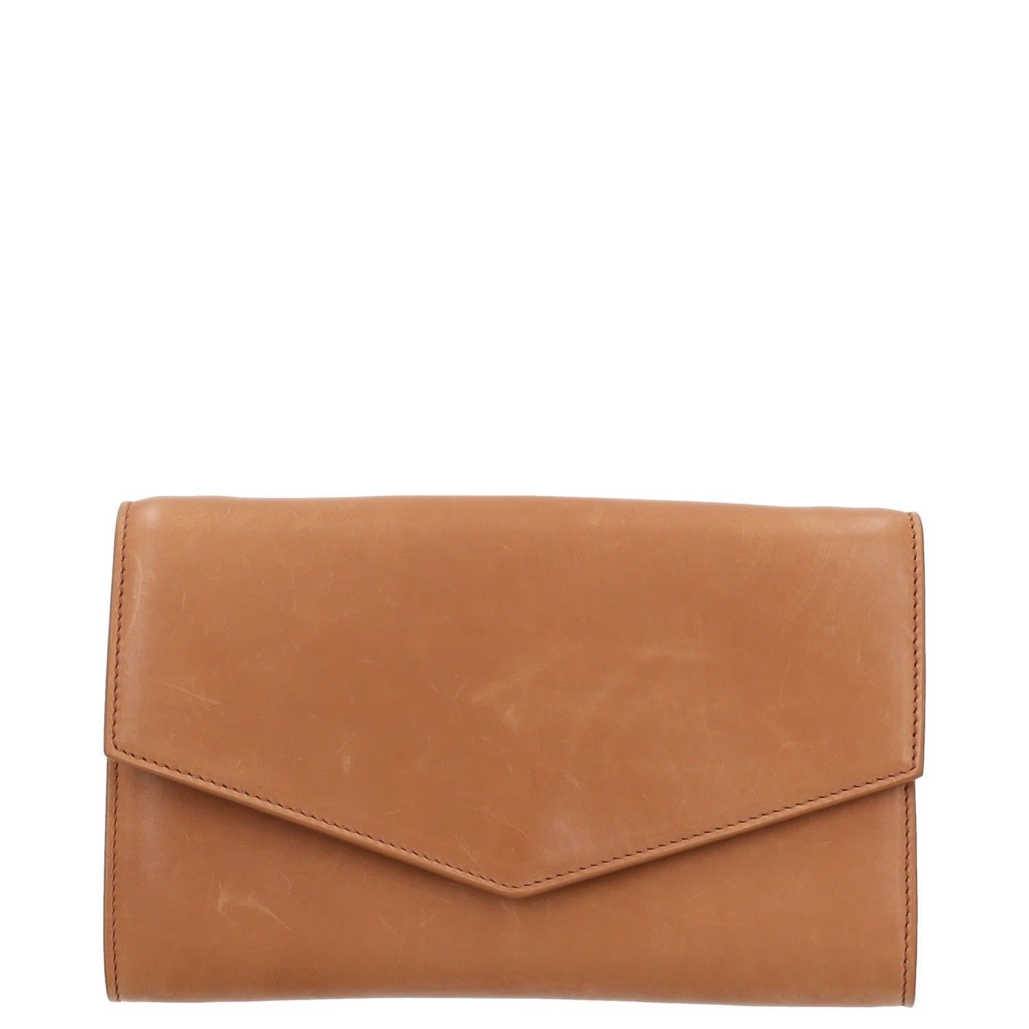 THE ROW Womens Envelope Wallet Brown Leather Folding One Size RRP 1290