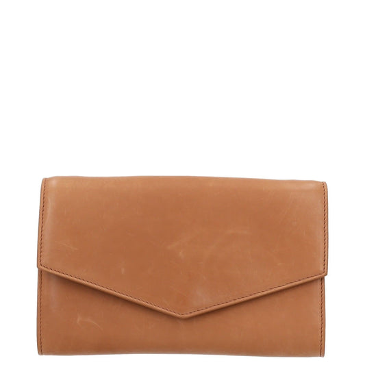 THE ROW Womens Envelope Wallet Brown Leather Folding One Size RRP 1290