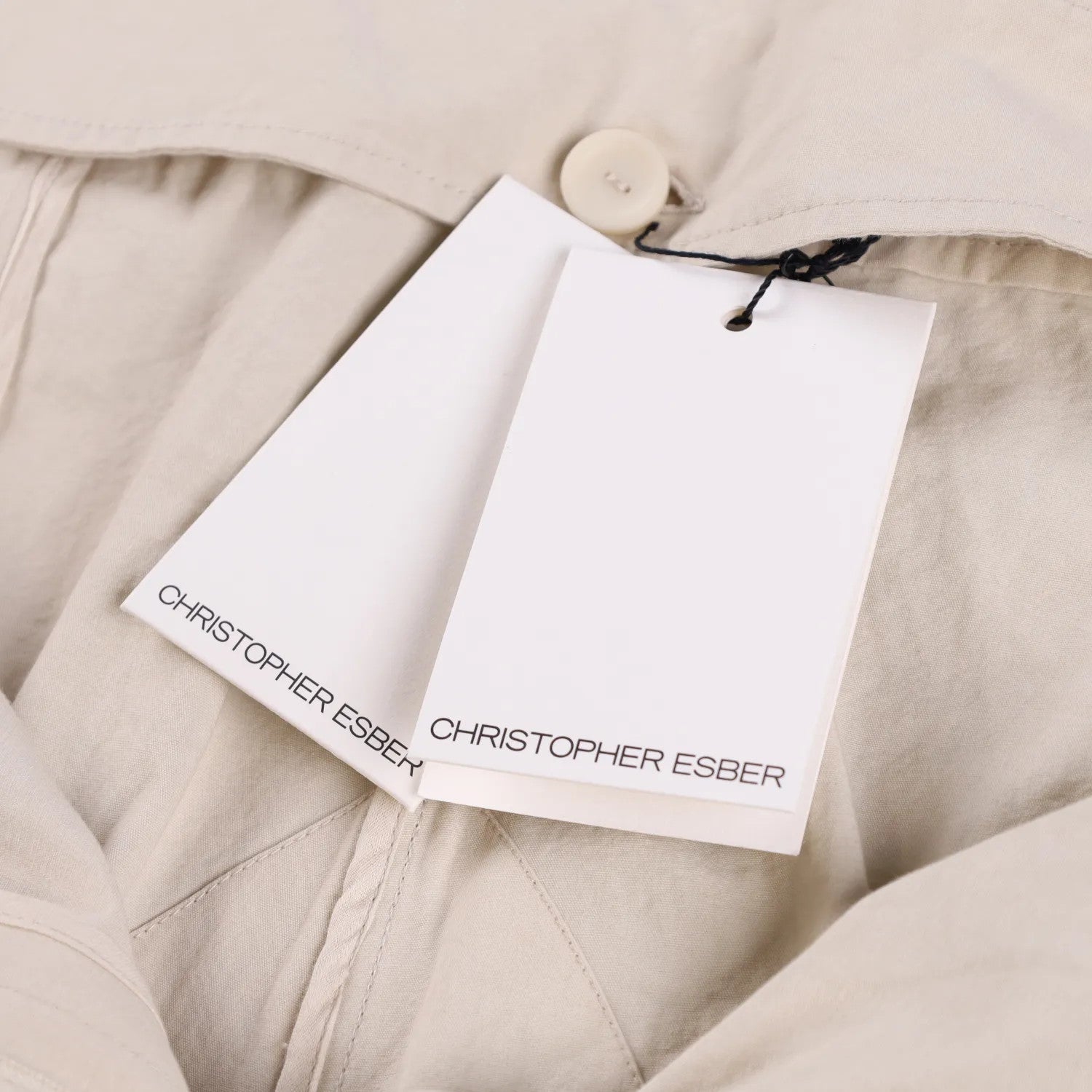 CHRISTOPHER ESBER Women Cocosolo Trousers Putty Slim Leg Beige Pleated 12 RRP540 — View 7