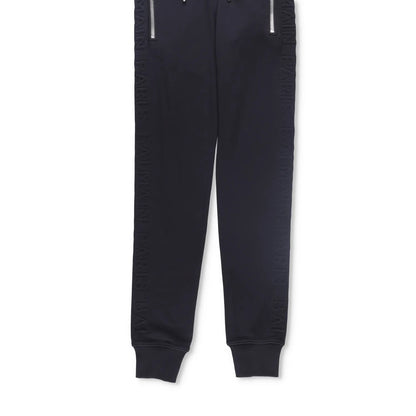 BALMAIN Mens Joggers Cotton Black Cuffed Elastic Drawstring Waist Size XS RRP425 — View 3