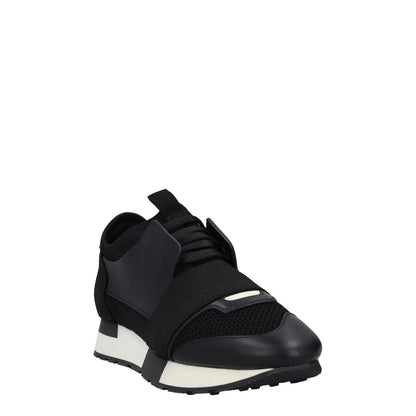 BALENCIAGA Womens Trainers Black White Leather Low Top Lace Up UK 4 RRP 495 — View 2