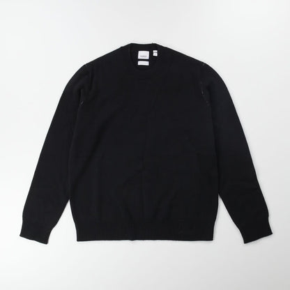 BURBERRY Womens Millfield Jumper EKD Black Crew Neck Pullover LS Size L RRP 950