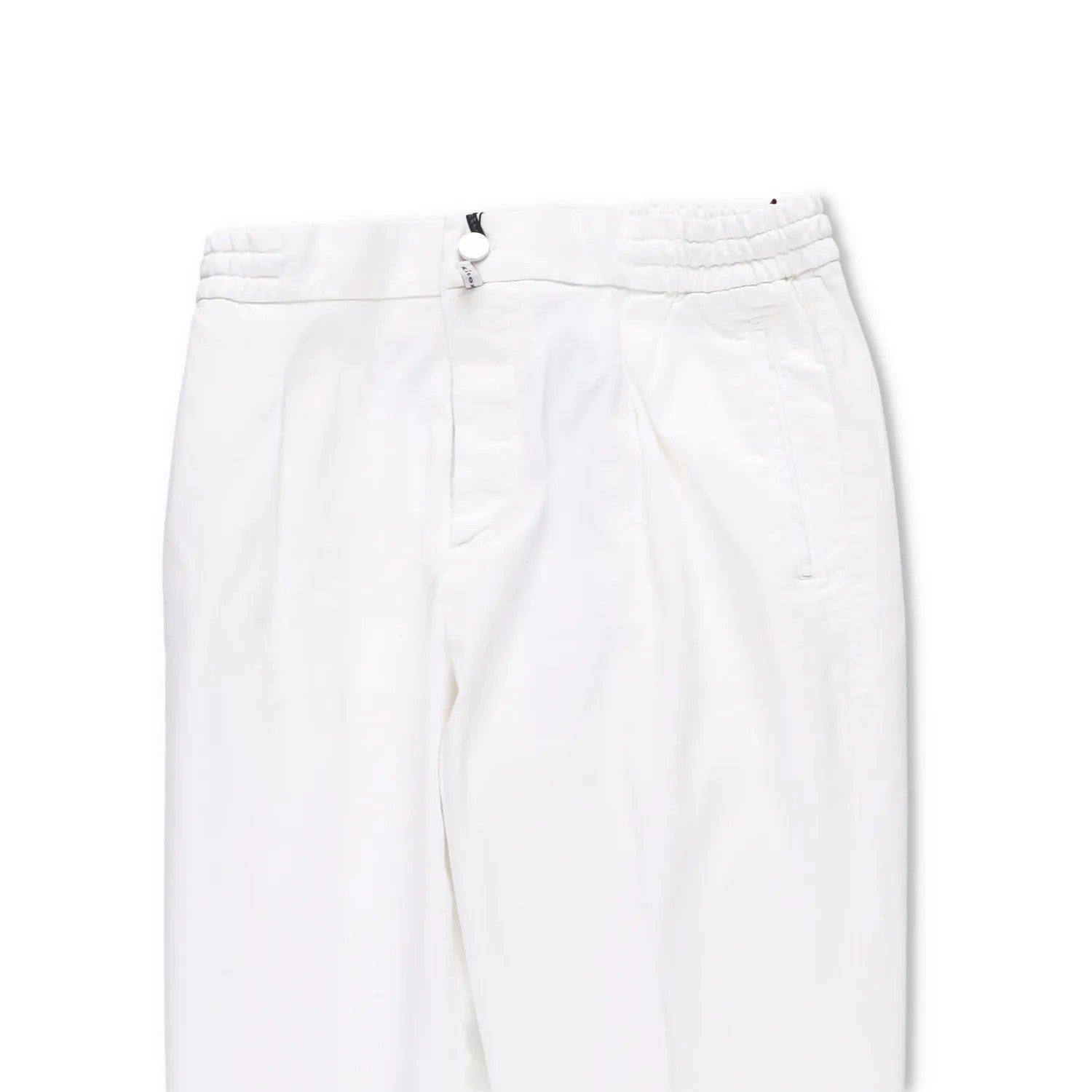 KITON Mens Trousers Cotton Blend Dress Pants White Slash Pockets Size 34 RRP 800 — View 2