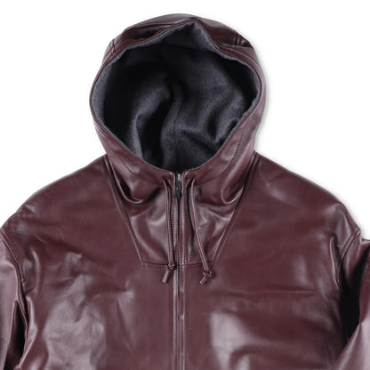 BOTTEGA VENETA Mens Nappa Wool Blouson Bomber Jacket Red Burgundy Size L RRP4900 — View 3