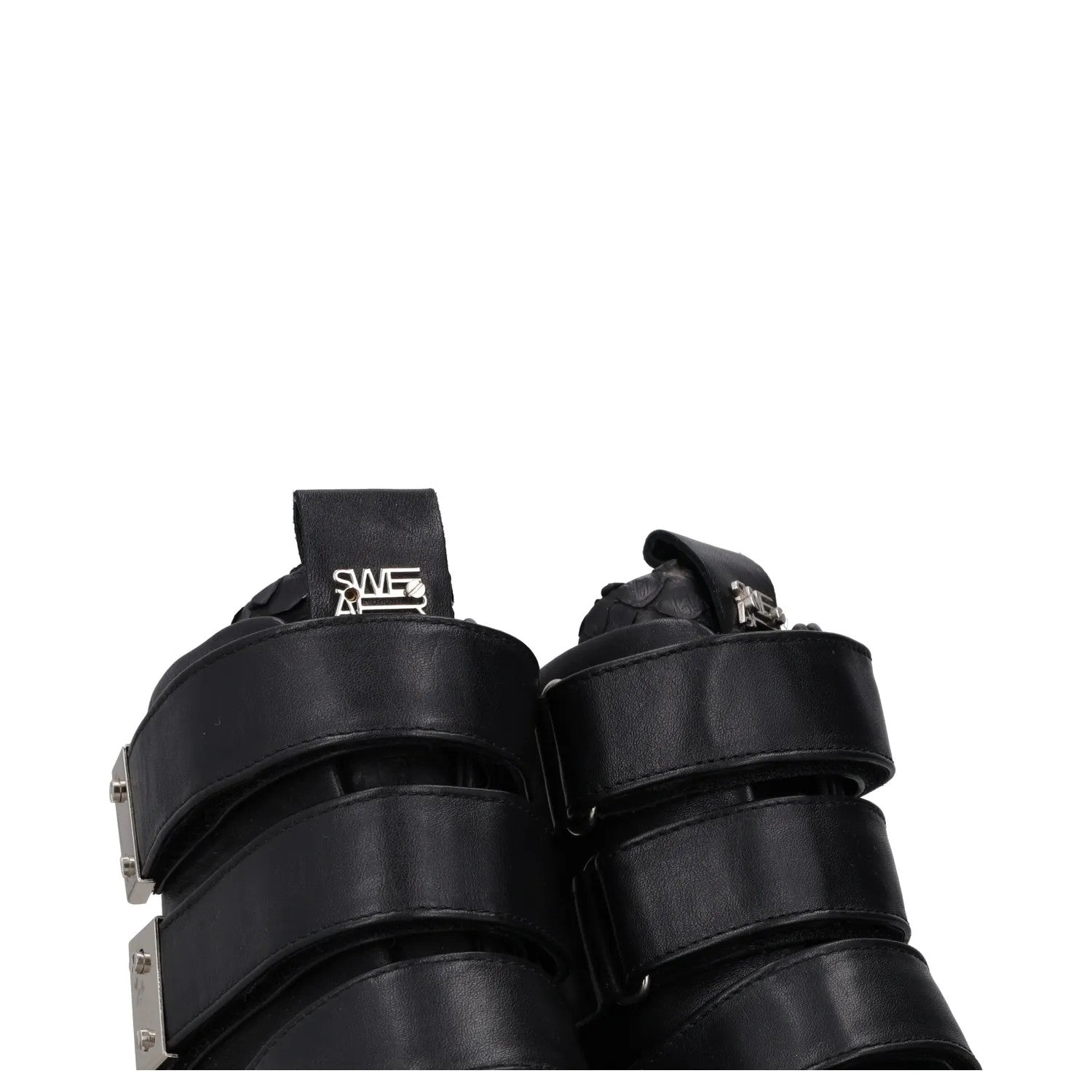 SWEAR Mens Trainers Black Leather High Top Strappy Sneakers UK 6 RRP 250 — View 9