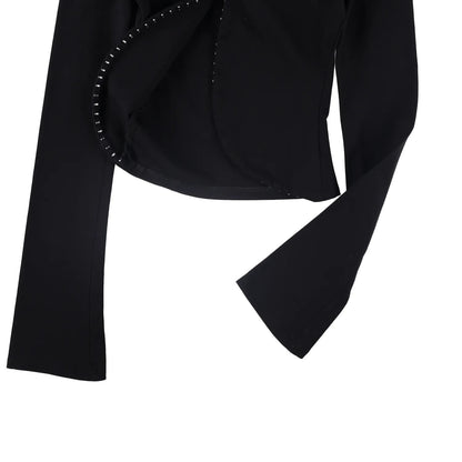 JADE CROPPER Womens Next Gen Long Sleeve Cardigan Black Size XS - S RRP 440 — View 7